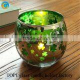 Frosted Glass Candle Holder thumbnail-4