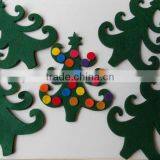 2017 New Fashion Products Quality Felt Cut Out Christmas Tree Ornament Home Decoration Made in China