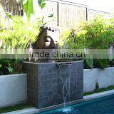 Garden Decoration Art Craft Bronze Sculpture Buddha Face Fountain thumbnail-1