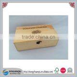 Wooden Double Bottle Wine Crate, Case, Box ,with Silk Printing Logo CN thumbnail-1