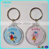 High Quality Promotional Custom Various Shapes Acrylic Keychain Clear Keyring thumbnail-5