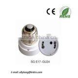 Electric Plastic E17-GU24 Lampholder Adaptor thumbnail-1