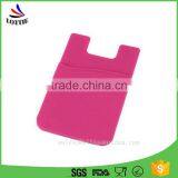 Universal Silicone Smart Wallet Mobile Card Holder Durable Soft Silicone Sticky Mobile Phone Case Card Holder thumbnail-4