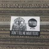 2017 Custom High Density Damask Clothing Woven Labels thumbnail-2