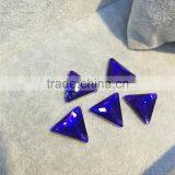 Crystal Silver Plated Back Sew on Rhinestones With Holes Glass Pendant thumbnail-1