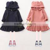 High Quality 2017 Autumn Long Sleeve Kids Girl Dress With Hat/Cap thumbnail-1