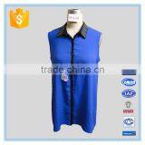 2016 Ladies Chiffon Coral Beaded Tank Top thumbnail-2