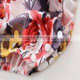 White Collar Bodysuit Vintage Black Floral Newborn Baby Clothes Romper Apparel thumbnail-5