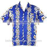 Hawaiian Aloha Shirt Hibiscus and Guita Beach Party Shirt