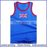 OEM Cotton/CVC/TC Wholesale Men Fitness Tank Tops in Bulk thumbnail-1