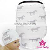 CT-85 Lovebaby Printed Pattern Car Cover With Same Fabric Newborn Hat thumbnail-2