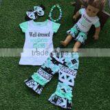 Girls Capri Sets Girls Clothing Toddler Girls Boutique Clothing Sets Ruffle Shorts Outfit Wholesale Baby Girls Clothing Sets thumbnail-1