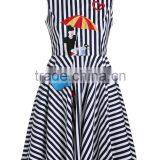 Gilrs 100% Cotton Sleeveless Embroidered Dress thumbnail-2