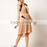 Panelled Pleat Evening Dress thumbnail-1