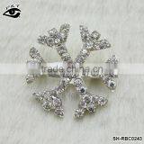 Snow Flake Shape Brooches Rhinestone Brooch Pins For Wedding Invitation Decoration Accessories thumbnail-1