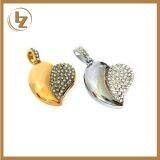 Usb Flash Drive 2017 Fashion Jewelry Crystal Heart USB 2.0 Flash Pen Drive Memory Stick Disk 8GB thumbnail-5