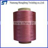 Dope Dyed Polyester Texturized Yarn 100% Polyester for Label thumbnail-1