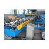 5.5kw Roof Sheet Tile Roll Forming Machine in Wall / Roof Construction Hydraulic Cutting