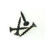 Recess Bulge Head Steel Coarse Thread Drywall Screws Black Phosphated Sharp Point