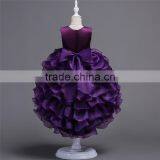 Fashion Kids Teenagers Cake Layered Dress Latest Designs Evening Gowns for Girls thumbnail-2