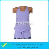 High Qualtiy Light Purple Custom Cut Sew Stringer Tank Top Custom thumbnail-1