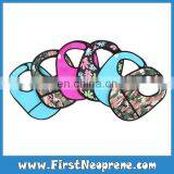 Rainbow Flower 3mm Thick Neoprene Sublimation Printing Baby Bibs thumbnail-2