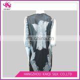 2017 Hot Sale Ladies' Fashion Silk Imitation Polyester Bordered Printed Casual Wear Sleeveless Mini Dress thumbnail-2