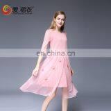 Dongguan Clothes Factory Women Wear Pure Color Casual Outdoor Dresses thumbnail-4