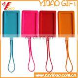 Newly fashion red , blue ,pink and orange color Blank luggage tag made of silicone