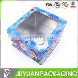 Tin Box With Window, Clear Top Tin Box, Metal Cosmetic Box