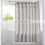 Natural Soft Linen Material Ready-Made Hemp Shower Curtain for SPA Bath Decor thumbnail-4