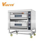 2 Deck 4 Tray Industrial Commercial Bakery Bread And Cake Electric Baking Oven For Sale