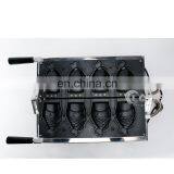 Professional Replaceable Taiyaki Pan Waffle Maker Fish Shape Taiyaki Machine For Restaurant thumbnail-5