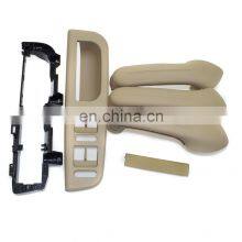 6pcs Beige Interior Door Handle Cover Bracket Grab Bezel Trim For Golf Jetta MK4 thumbnail-2