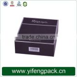 Simple small black printing style paper perfume packaging box