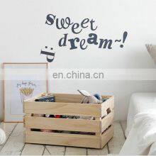 Living Room Bedroom Decorative Wooden Storage Container Boxes Wood Crates thumbnail-3