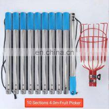 Cost Effective Stainless Steel Garden Tool Papaya Berry Telescopic Pole Mango Picker thumbnail-3