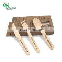 Yada Reasonable Price Supplies 140mm Wood Cutlery Sets Of Spoons Disposable Wooden Set thumbnail-1