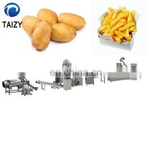commercial 100kg/h semi auto frozen production of potato chips producing plant machines french fries production line