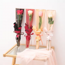 China Factory Hot Selling Fresh Flower Packaging High Quality Fresh Flower Bag Flower Sleeve For Birthday Gift thumbnail-3