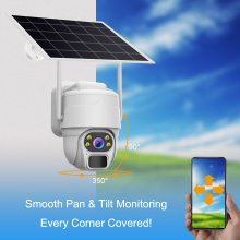 AOV Solar Panel Security Camera H.265 2MP 3MP 4MP Security Outdoor Two Way Voice Intercom Network CCTV PTZ IP Camera thumbnail-2