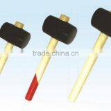 12OZ Rubber Hammer With Wooden Handle French Style