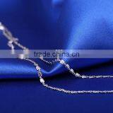 Simple Design Fashion Jewelry Rhodium Plated Cheap Chain Necklace thumbnail-5