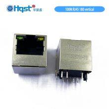 H1152E01A 100M Ethernet Filter 1X1 Port 180 UP Vertical Magjack RJ45 Female Connector 8p8c Cat5 Modular Jack/Socket thumbnail-5