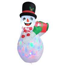 Snowman Inflatable With Holiday Yard Inflatable – Perfect for Christmas Decor thumbnail-1