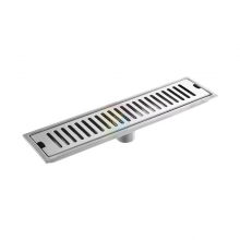 Modern 304 Stainless Steel Floor Drain With Striped Side Row Lengthened Strip for Hotel Toilet Bathroom Factory Price