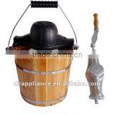 Wooden Bucket Ice Cream Machine