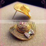 Fashion Earrings for Women 2016 Hot Selling Hat Earrings Women Summer Earring thumbnail-1