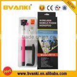 Wholesale Extendable Camera Tripod Handheld Colorful Wireless Monopod Bluetooth Selfie Sticks With Bluetooth Shutter Button thumbnail-1