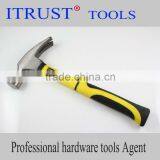 Right Angle Claw Hammer With Yellow Plastic Handle HM1012 thumbnail-1